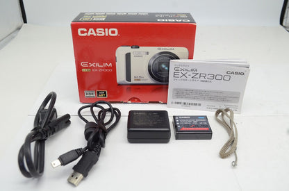 CASIO カシオ HIGH SPEED EXILIM EX-ZR300 コンパクトデジタルカメラ ゴールド 元箱付 250924s