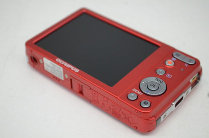 良品 OLYMPUS オリンパス VG-120 コンパクトデジタルカメラ レッド 250924ab