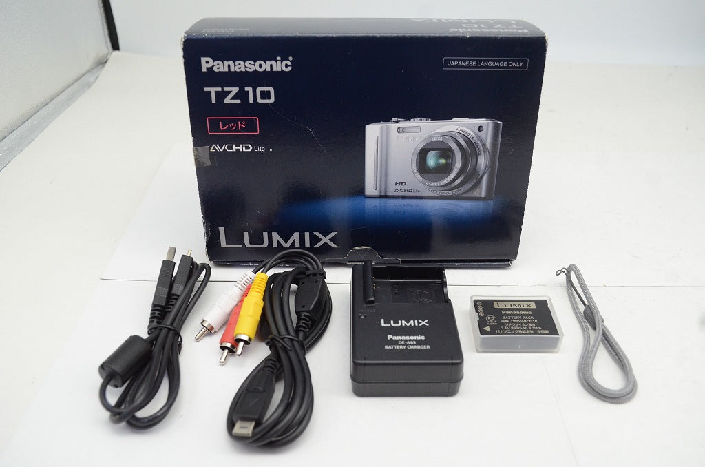 Panasonic パナソニック LUMIX DMC-TZ10 コンパクトデジタルカメラ レッド 元箱付 250924q