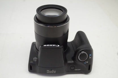 美品 Canon キヤノン PowerShot SX410 IS コンパクトデジタルカメラ ブラック 元箱付 250924r