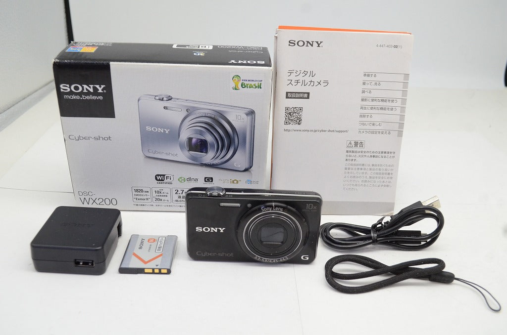 SONY ソニー Cyber-shot DSC-WX200 コンパクトデジタルカメラ ブラック 元箱付 250924w