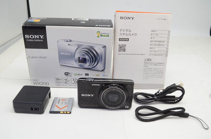 SONY ソニー Cyber-shot DSC-WX200 コンパクトデジタルカメラ ブラック 元箱付 250924w