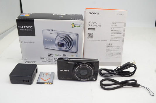 SONY ソニー Cyber-shot DSC-WX200 コンパクトデジタルカメラ ブラック 元箱付 250924w