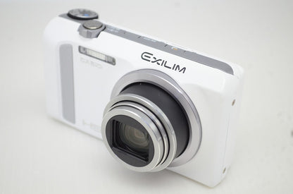美品 CASIO カシオ HIGH SPEED EXILIM EX-ZR500 コンパクトデジタルカメラ ホワイト 251126w