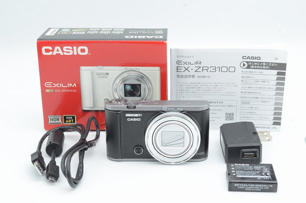 良品 CASIO カシオ EXILIM EX-ZR3100 コンパクトデジタルカメラ ブラック 元箱付 240617k