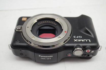 良品 Panasonic パナソニック LUMIX DMC-GF3 ボディ ミラーレス一眼カメラ ブラック 250924d