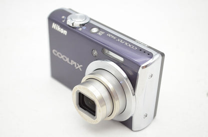 良品 Nikon ニコン COOLPIX S620 コンパクトデジタルカメラ グロスパープル 元箱付 250924n