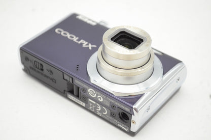 良品 Nikon ニコン COOLPIX S620 コンパクトデジタルカメラ グロスパープル 元箱付 250924n