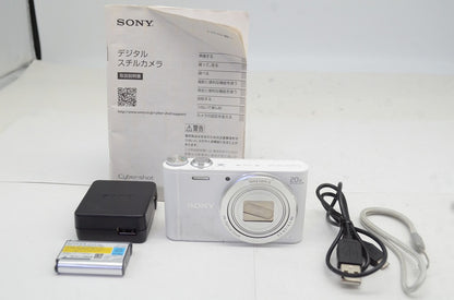良品 SONY ソニー Cyber-shot DSC-WX300 コンパクトデジタルカメラ ホワイト 250924af