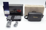 新品級 CONTAX コンタックス T2 D (DATA BACK付）チタンクローム ケース 元箱付 240617aa