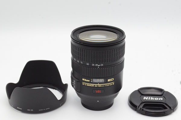 美品 Nikon ニコン AF-S VR ZOOM NIKKOR 24-120mm F3.5-5.6G IF ED ズームレンズ フード付 –  アルプスカメラ