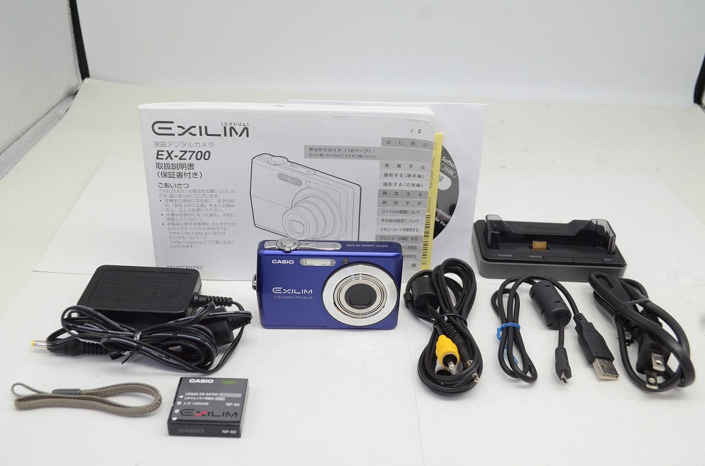 美品 CASIO カシオ EXILIM EX-Z700 コンパクトデジタルカメラ ブルー 250925d
