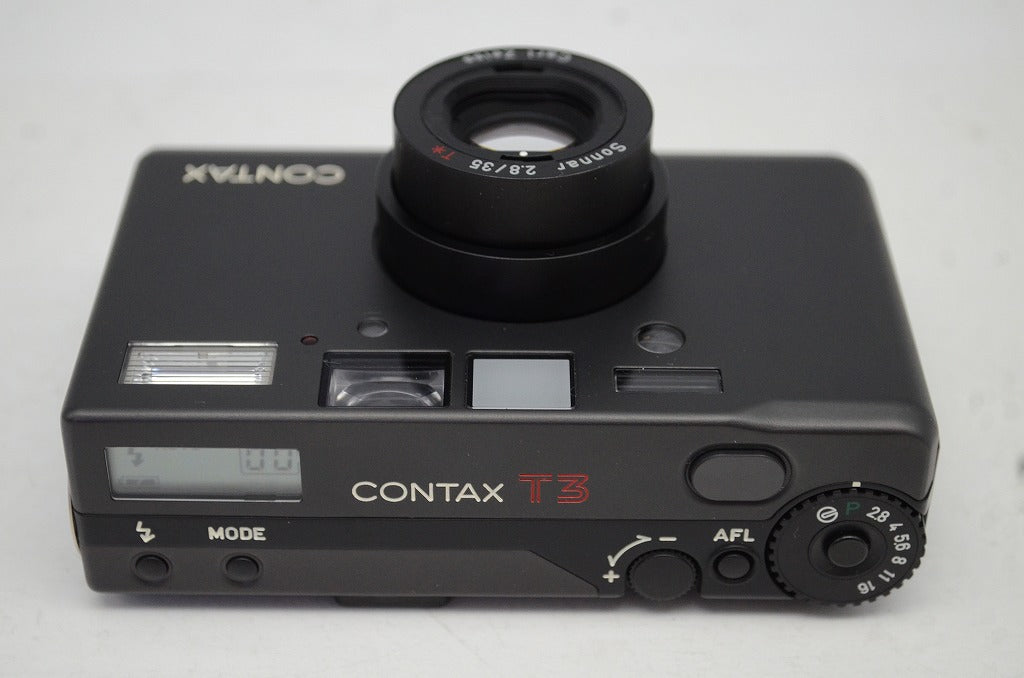 美品 CONTAX コンタックス T3 BLACK Double Teeth ダブルティース コンパクトフィルムカメラ ケース付 250926a