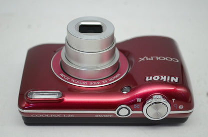 Nikon ニコン COOLPIX L26 コンパクトデジタルカメラ レッド 250926t