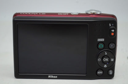 Nikon ニコン COOLPIX L26 コンパクトデジタルカメラ レッド 250926t