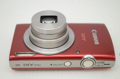 美品 Canon キヤノン IXY 200 コンパクトデジタルカメラ レッド 251129f