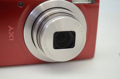 美品 Canon キヤノン IXY 200 コンパクトデジタルカメラ レッド 251129f