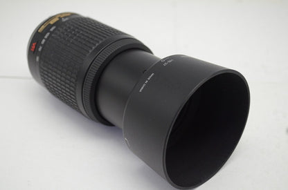 Nikon ニコン AF-S DX NIKKOR 55-200mm F4-5.6G ED VR APS-C ズームレンズ フード ポーチ付 250927h