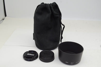Nikon ニコン AF-S DX NIKKOR 55-200mm F4-5.6G ED VR APS-C ズームレンズ フード ポーチ付 250927h