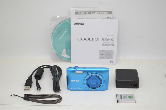 Nikon ニコン COOLPIX S3600 コンパクトデジタルカメラ コバルトブルー 250926m