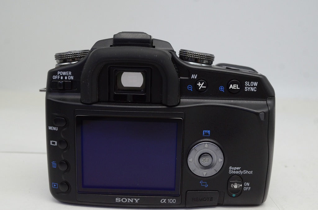 美品 SONY ソニー α100 DSLR-A100K ズームレンズキット (DT 18-70mm F3.5-5.6) デジタル一眼レフカメラ 250927am