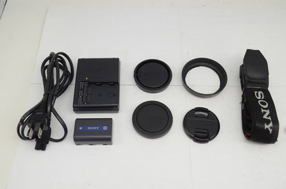 美品 SONY ソニー α100 DSLR-A100K ズームレンズキット (DT 18-70mm F3.5-5.6) デジタル一眼レフカメラ 250927am