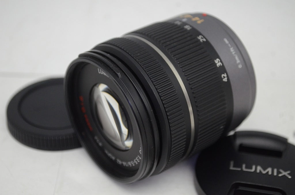 良品 Panasonic LUMIX G VARIO 14-42mm F3.5-5.6 ASPH. MEGA O.I.S. H-FS014042 マイクロフォーサーズ 250926d