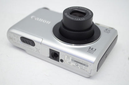 Canon キヤノン PowerShot A2200 コンパクトデジタルカメラ シルバー 元箱付 250927ab