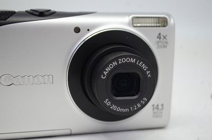 Canon キヤノン PowerShot A2200 コンパクトデジタルカメラ シルバー 元箱付 250927ab