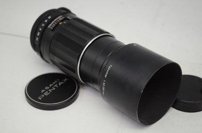 PENTAX ペンタックス Super Takumar 135mm F3.5 M42マウント MF 単焦点レンズ 純正メタルフード付 250926i
