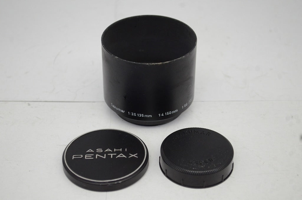 PENTAX ペンタックス Super Takumar 135mm F3.5 M42マウント MF 単焦点レンズ 純正メタルフード付 250926i