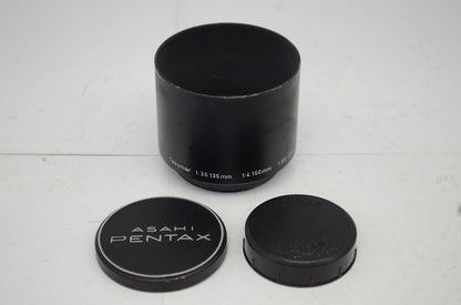 PENTAX ペンタックス Super Takumar 135mm F3.5 M42マウント MF 単焦点レンズ 純正メタルフード付 250926i