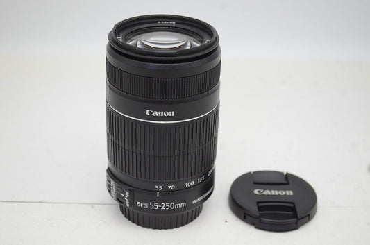 美品 Canon キヤノン EF-S 55-250mm F4-5.6 IS II APS-C ズームレンズ 250926l
