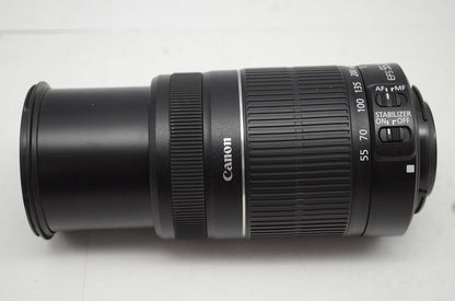 美品 Canon キヤノン EF-S 55-250mm F4-5.6 IS II APS-C ズームレンズ 250926l