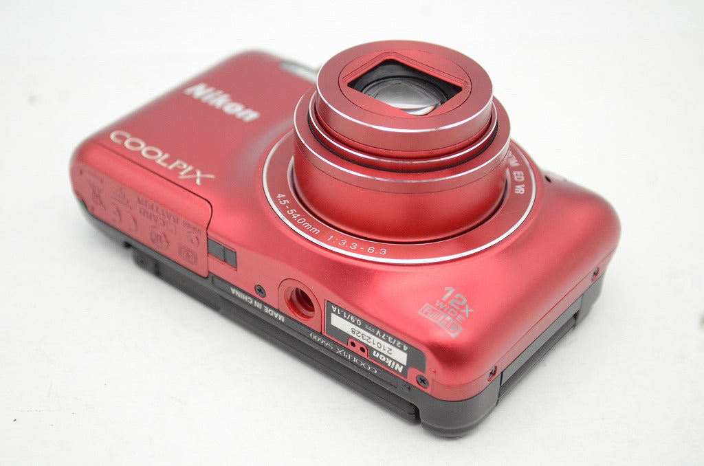 美品 Nikon ニコン COOLPIX S6600 コンパクトデジタルカメラ ラズベリーレッド 元箱付 250929a