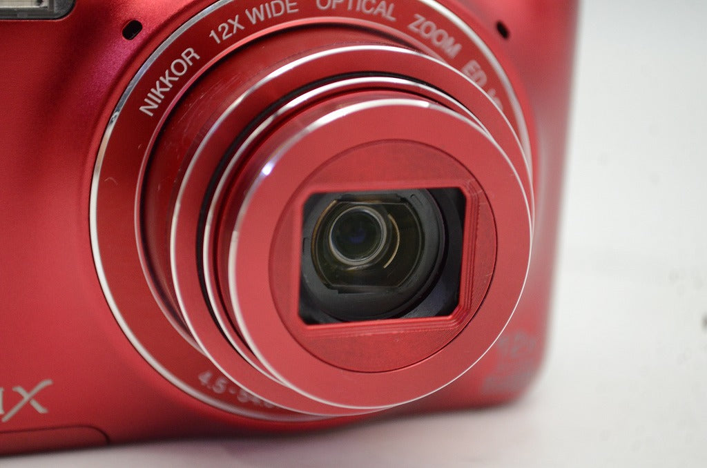 美品 Nikon ニコン COOLPIX S6600 コンパクトデジタルカメラ ラズベリーレッド 元箱付 250929a