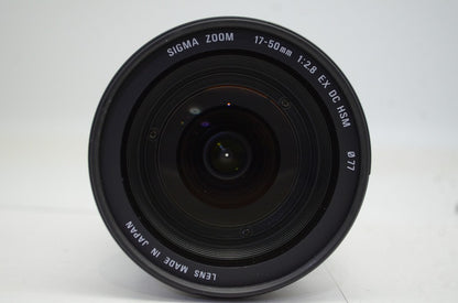 SIGMA シグマ 17-50mm F2.8 EX DC HSM PENTAX ペンタックス Kマウント APS-C ズームレンズ フード付 250927y
