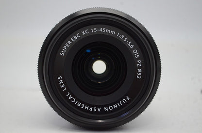 美品 FUJIFILM フジフィルム SUPER EBC FUJINON XC 15-45mm F3.5-5.6 OIS PZ Xマウント ズームレンズ ブラック 250930u