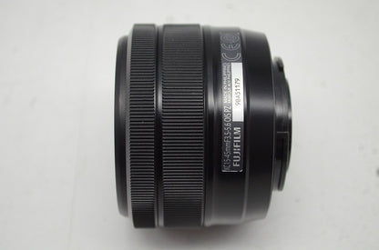 美品 FUJIFILM フジフィルム SUPER EBC FUJINON XC 15-45mm F3.5-5.6 OIS PZ Xマウント ズームレンズ ブラック 250930u