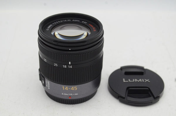 美品 Panasonic パナソニック LUMIX G VARIO 14-45mm F3.5-5.6 ASPH. MEGA O.I.S. H-FS014045 250402b