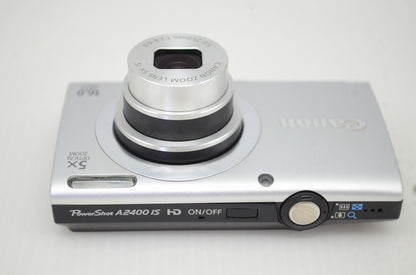 良品 Canon キヤノン PowerShot A2400 IS コンパクトデジタルカメラ シルバー 251203a