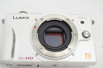 良品 Panasonic パナソニック LUMIX DMC-GF2 ボディ ミラーレス一眼カメラ ホワイト 250927r