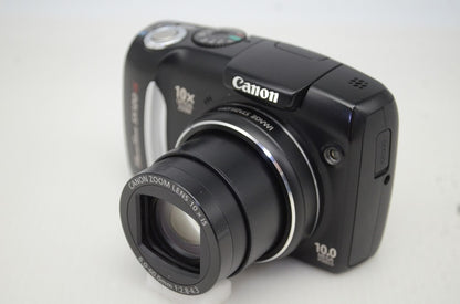 美品 Canon キヤノン PowerShot SX120 IS コンパクトデジタルカメラ ブラック 251203j