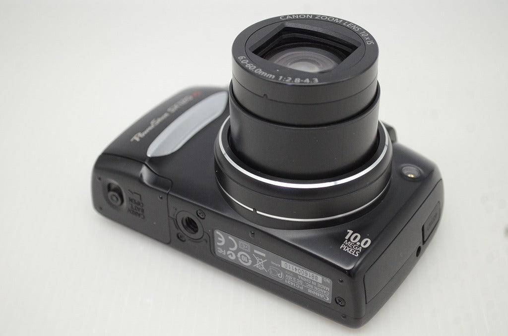 美品 Canon キヤノン PowerShot SX120 IS コンパクトデジタルカメラ ブラック 251203j