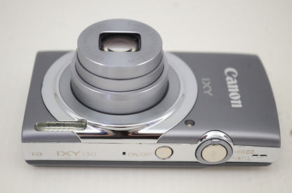 良品 Canon キヤノン IXY 130 コンパクトデジタルカメラ グレー 元箱付 251203b