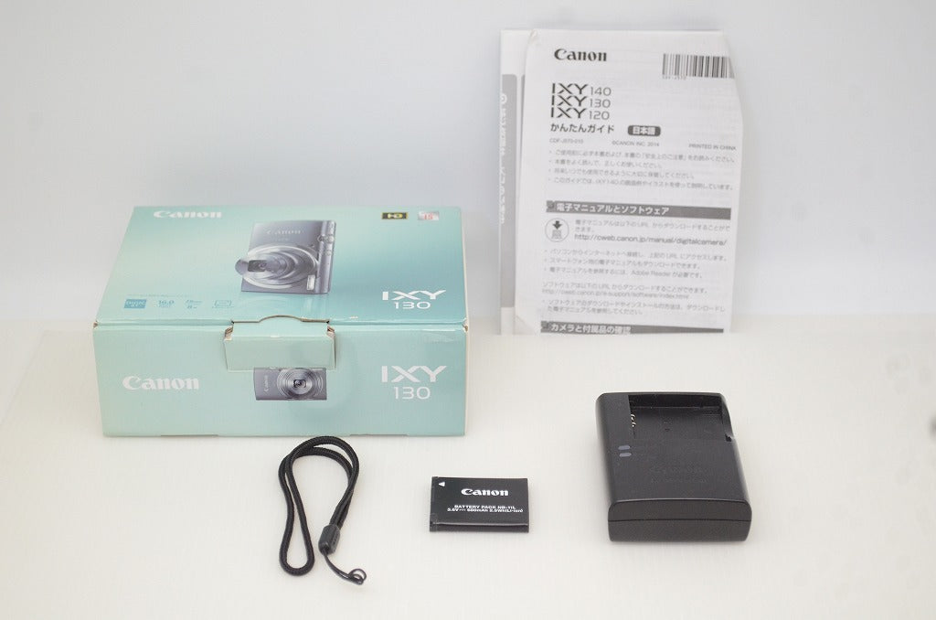 良品 Canon キヤノン IXY 130 コンパクトデジタルカメラ グレー 元箱付 251203b