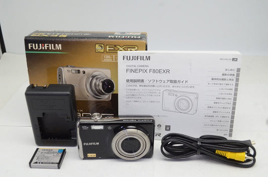 FUJIFILM フジフィルム FinePix F80EXR コンパクトデジタルカメラ ブラック 元箱付 250929b