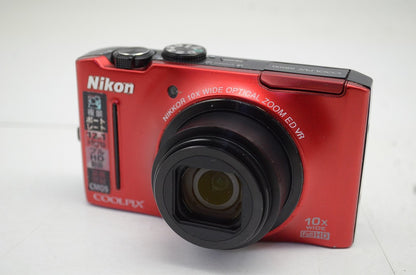 Nikon ニコン COOLPIX S8100 コンパクトデジタルカメラ レッド 元箱付 250925b