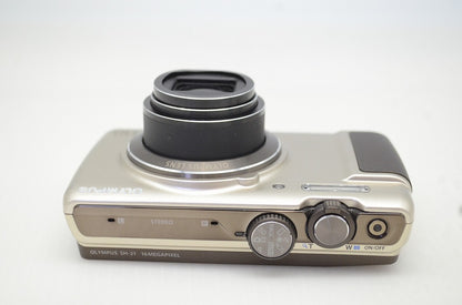 OLYMPUS オリンパス STYLUS SH-21 コンパクトデジタルカメラ ゴールド 元箱付 251203f
