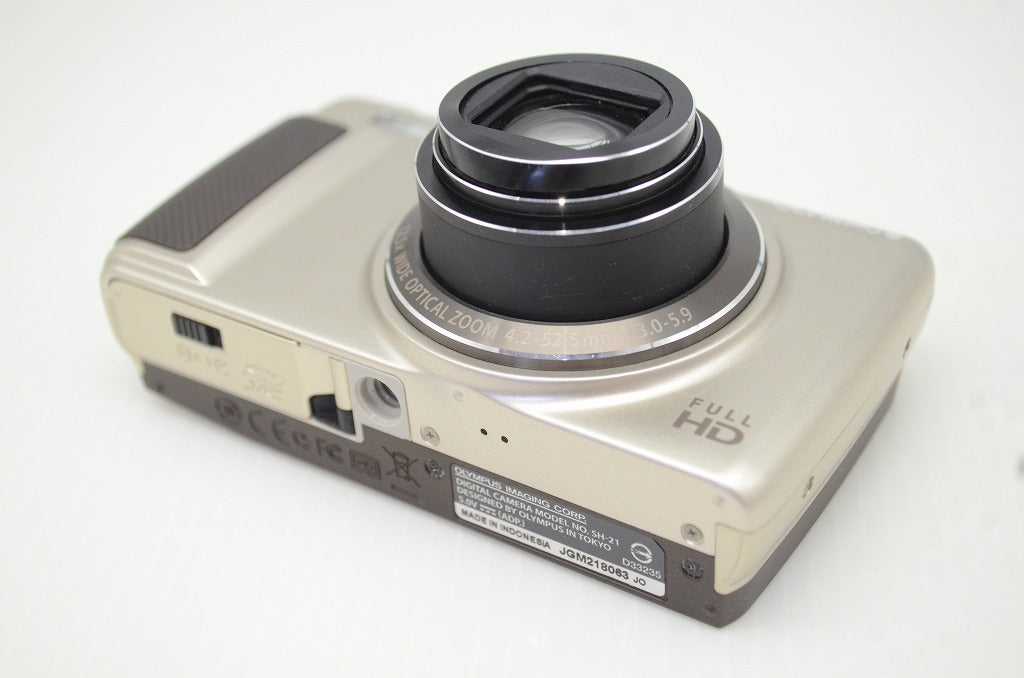 OLYMPUS オリンパス STYLUS SH-21 コンパクトデジタルカメラ ゴールド 元箱付 251203f